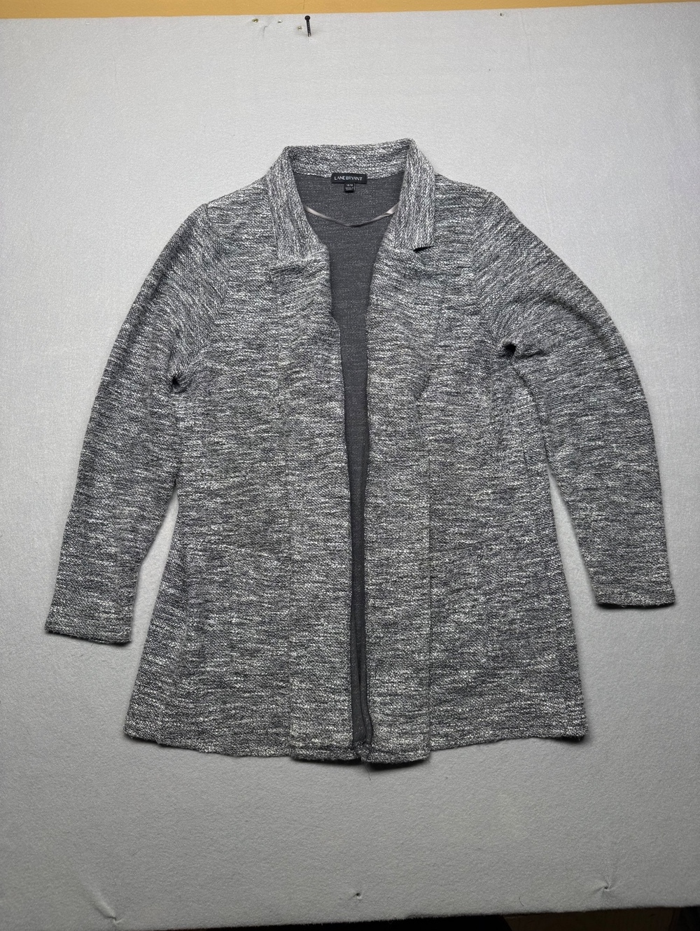 Lane Bryant Open Front Cardigan Women 14/16 Gray